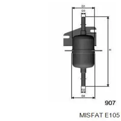 E105 Misfat топливный фильтр