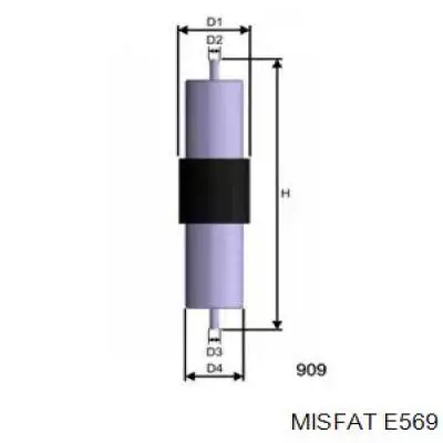 E569 Misfat топливный фильтр