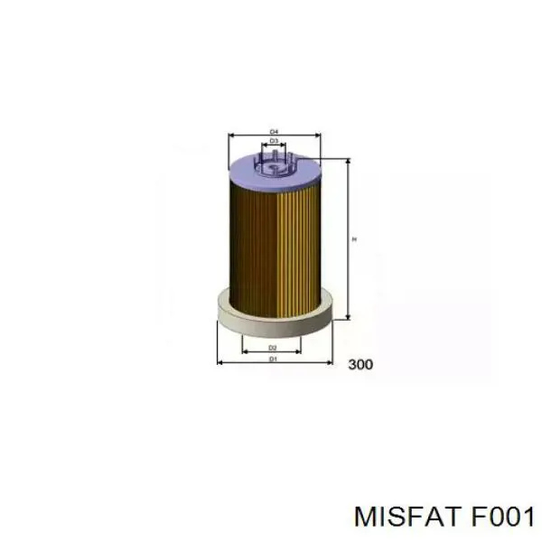 F001 Misfat топливный фильтр