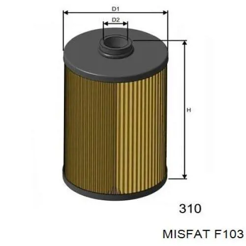 F103 Misfat топливный фильтр
