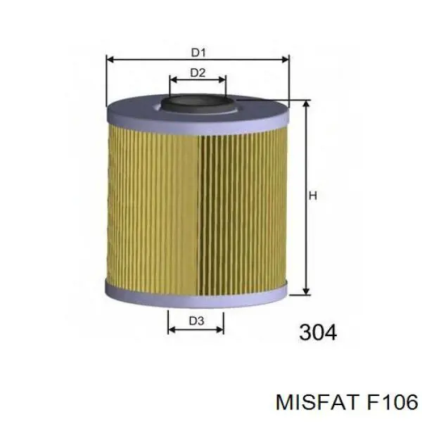 F106 Misfat топливный фильтр