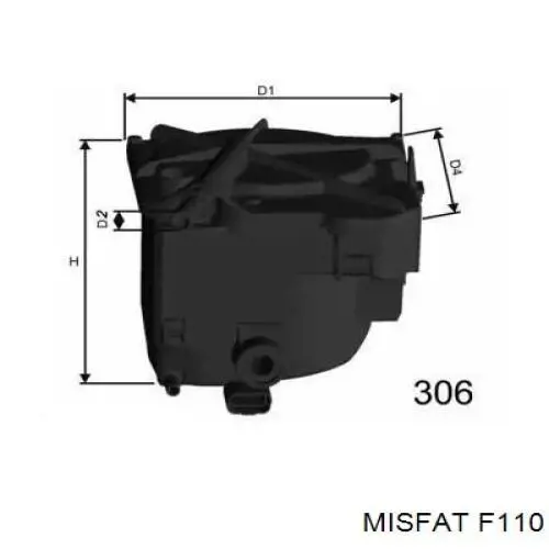F110 Misfat топливный фильтр