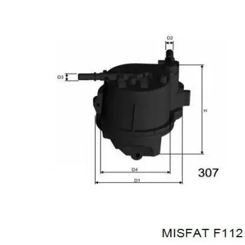 F112 Misfat топливный фильтр