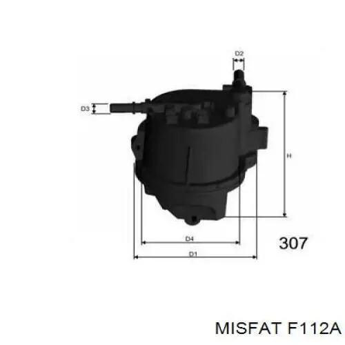 F112A Misfat топливный фильтр