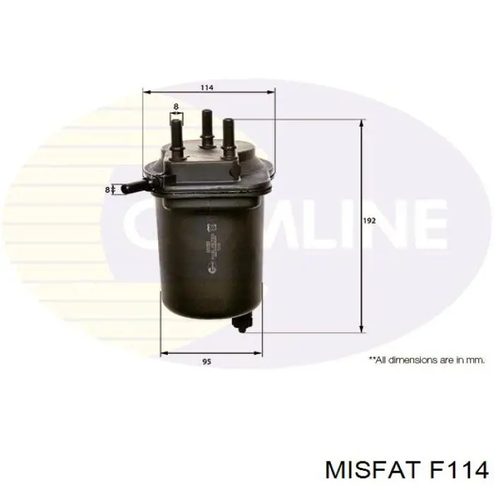 Топливный фильтр F114 Misfat