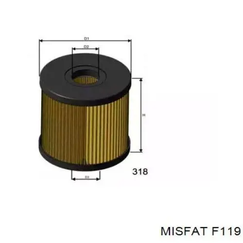 F119 Misfat топливный фильтр