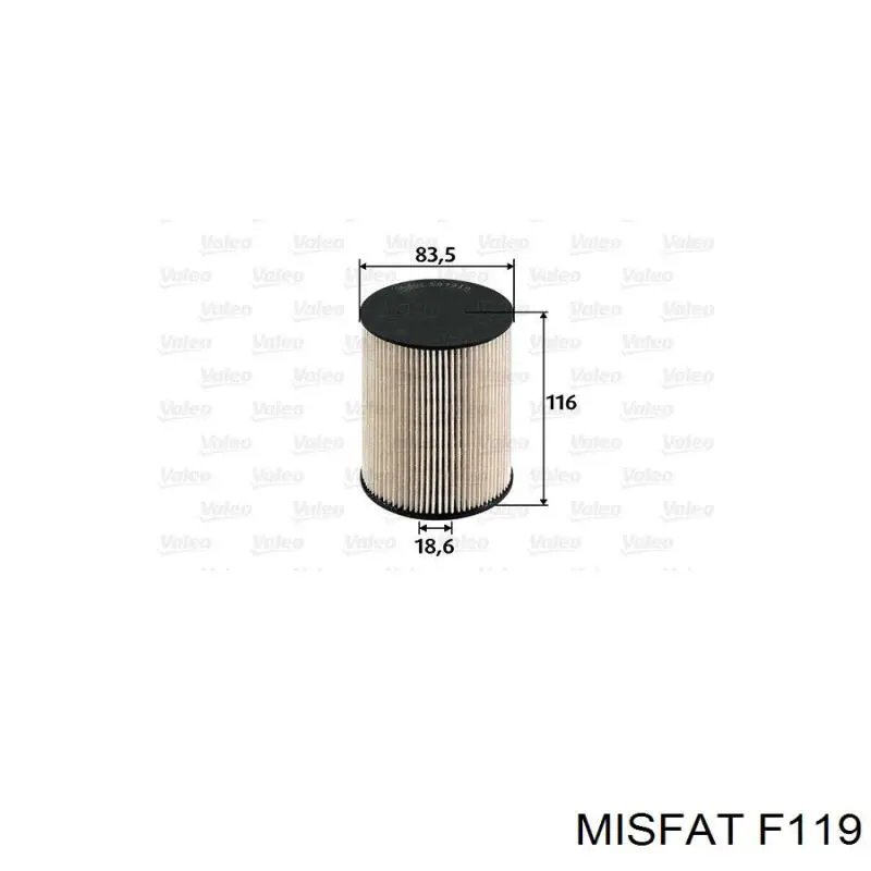 Купить F119 Misfat Фильтр-отстойник топлива грубой очистки