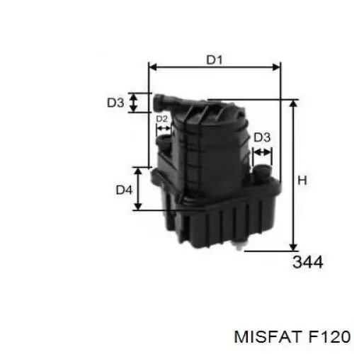 F120 Misfat топливный фильтр
