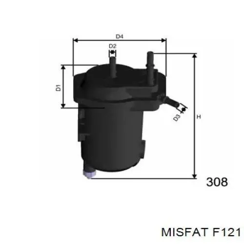 F121 Misfat топливный фильтр
