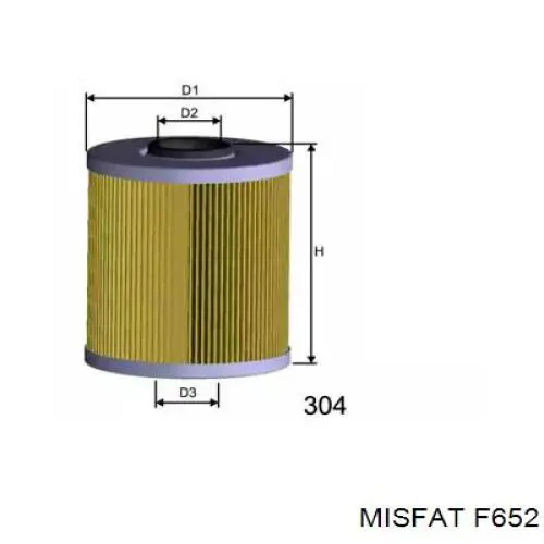 F652 Misfat топливный фильтр