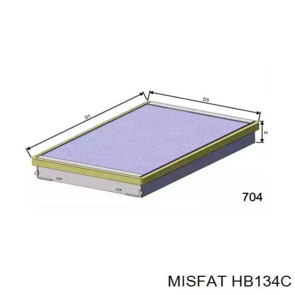 Фильтр салона HB134C Misfat