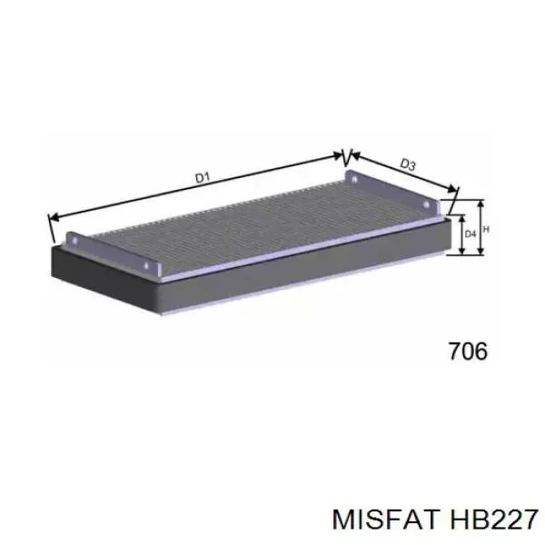 Фильтр салона GA7 ATP