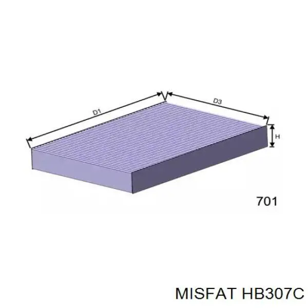 Фильтр салона HB307C Misfat