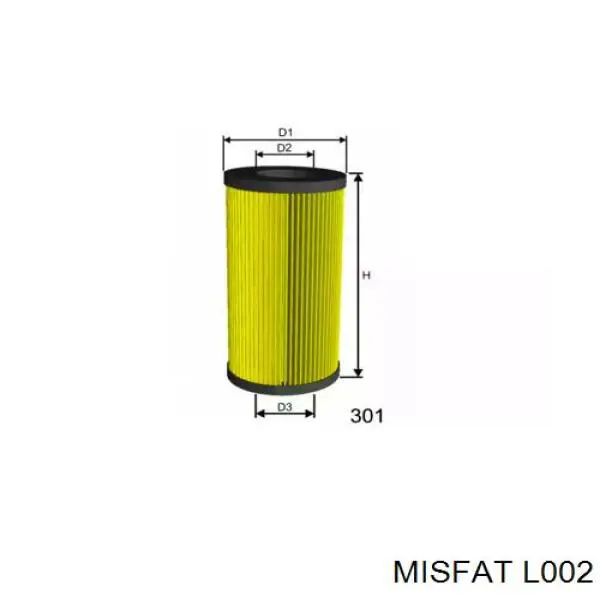 L002 Misfat масляный фильтр