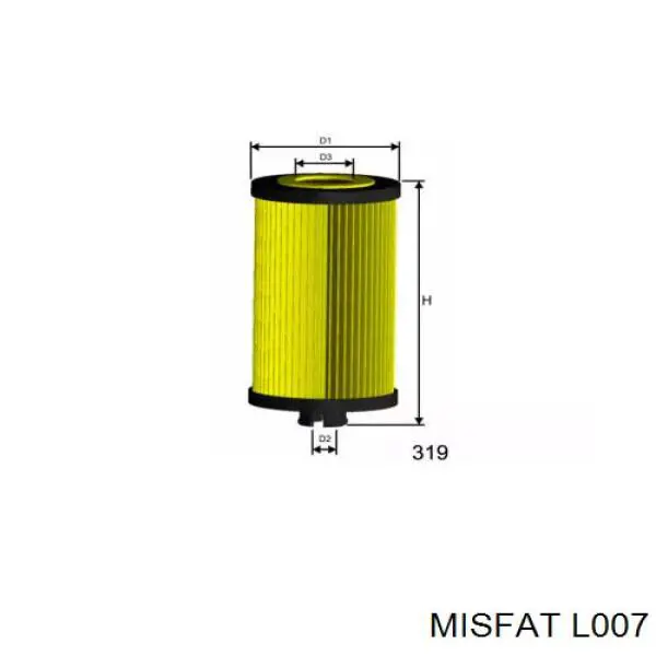 L007 Misfat масляный фильтр