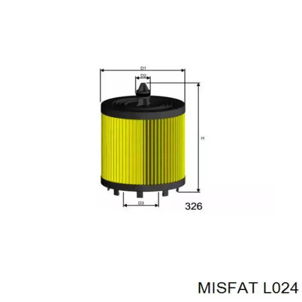 Масляный фильтр L024 Misfat