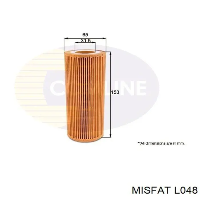 L048 Misfat Масляный фильтр двигателя