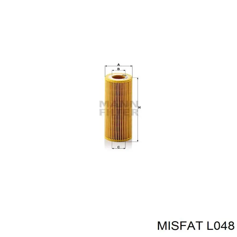 Фильтр масла Misfat L048