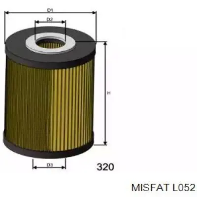 Масляный фильтр L052 Misfat