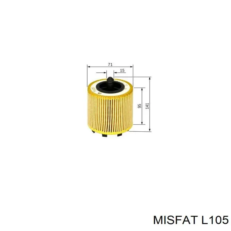 Фильтр масла Misfat L105