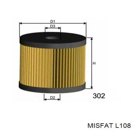 L108 Misfat масляный фильтр