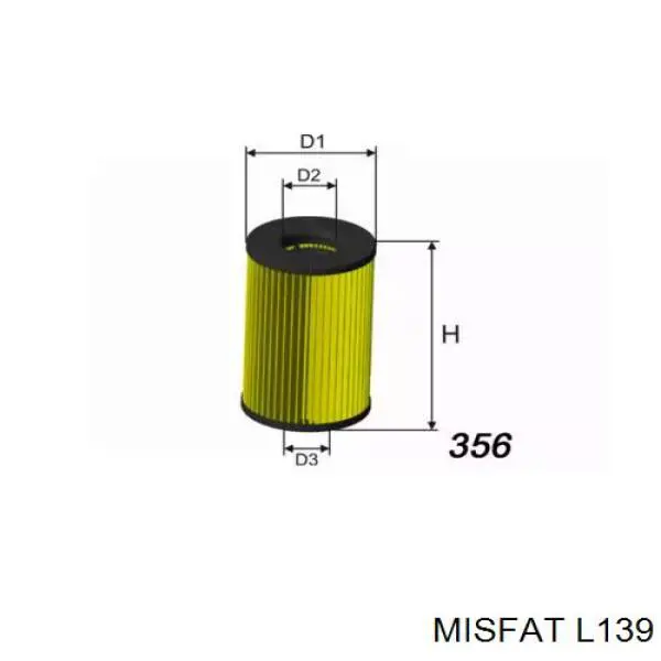 Масляный фильтр L139 Misfat