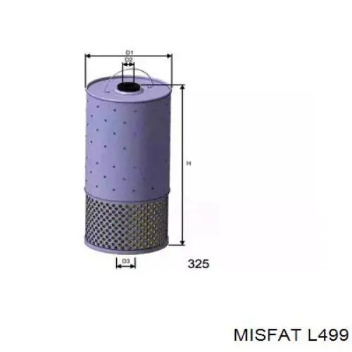 L499 Misfat масляный фильтр