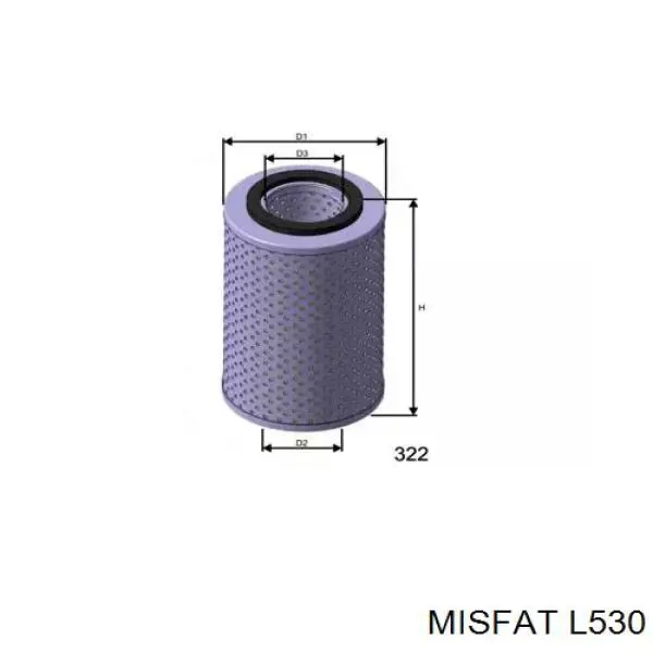 L530 Misfat масляный фильтр