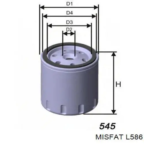 Купить L586 Misfat Фильтр центробежный очистки масла