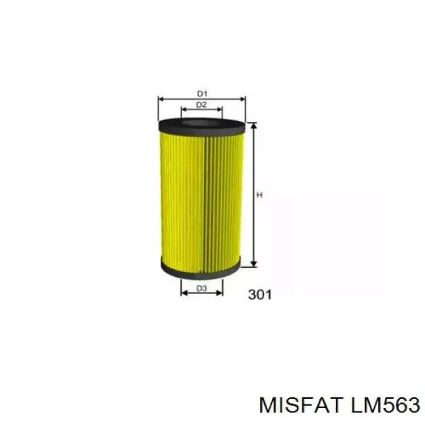 Масляный фильтр LM563 Misfat