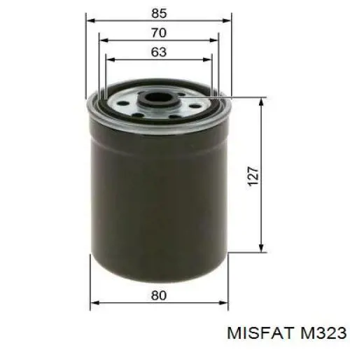 Фильтр тонкой очистки топлива Misfat M323 цена, от 4.51 USD
