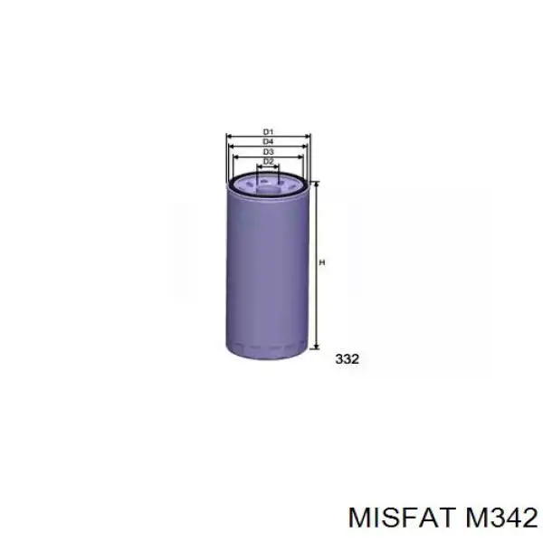 Топливный фильтр M342 Misfat