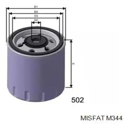 Топливный фильтр M344 Misfat