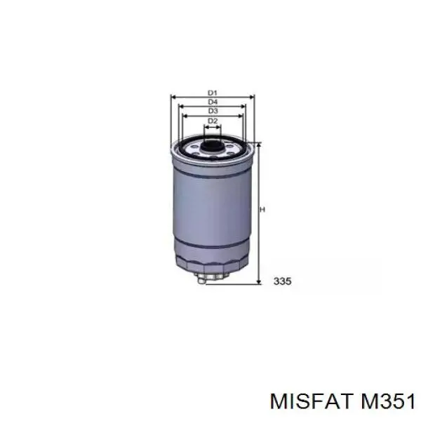 M351 Misfat топливный фильтр