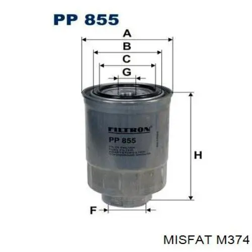 Топливный фильтр M374 Misfat