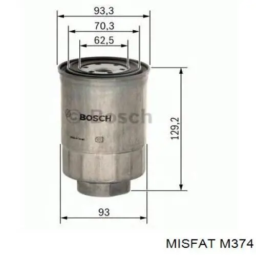 Фильтр тонкой очистки топлива Misfat M374 цена, от 7.12 USD