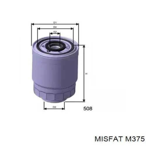 M375 Misfat топливный фильтр