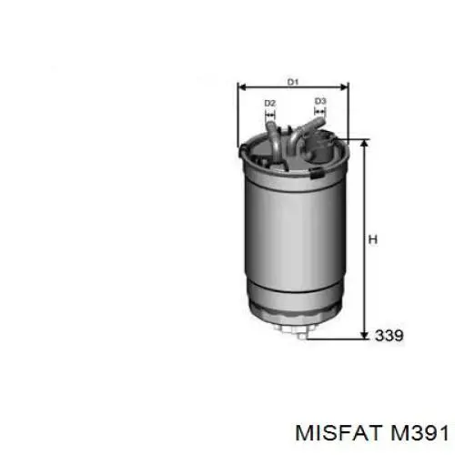 M391 Misfat топливный фильтр