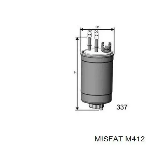 M412 Misfat топливный фильтр