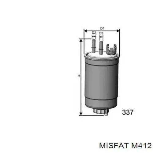 Топливный фильтр M412 Misfat