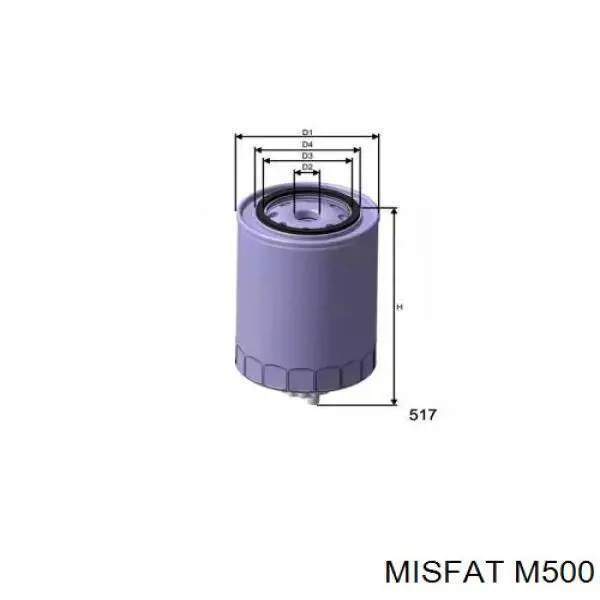 M500 Misfat топливный фильтр