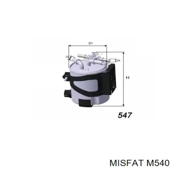 Топливный фильтр M540 Misfat