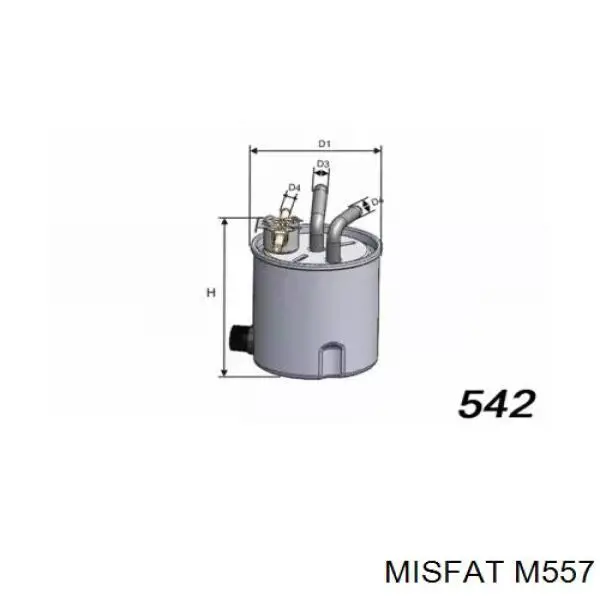 Топливный фильтр M557 Misfat