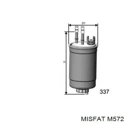 Топливный фильтр M572 Misfat