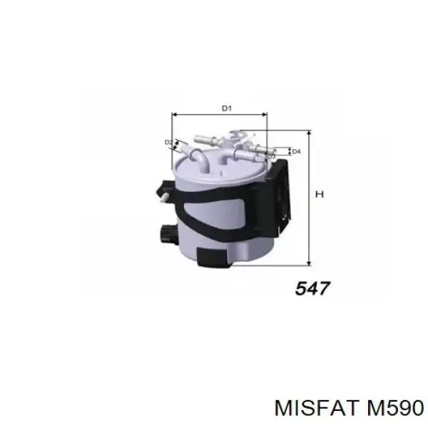 M590 Misfat топливный фильтр