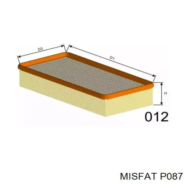 P087 Misfat воздушный фильтр