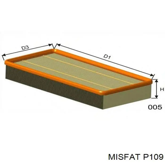 Купить P109 Misfat Автомобильный фильтр воздуха