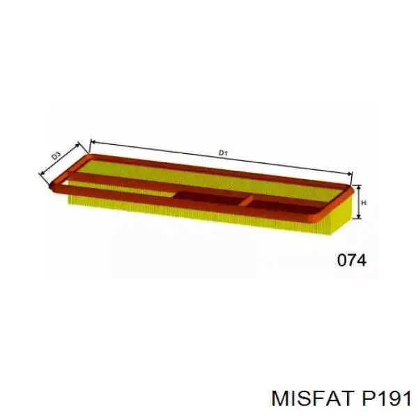 P191 Misfat воздушный фильтр