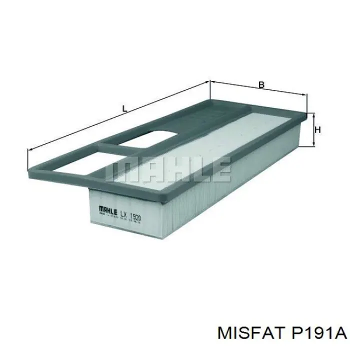 P191A Misfat Воздушный фильтр двигателя