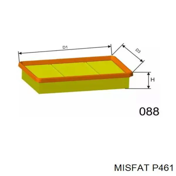 P461 Misfat воздушный фильтр